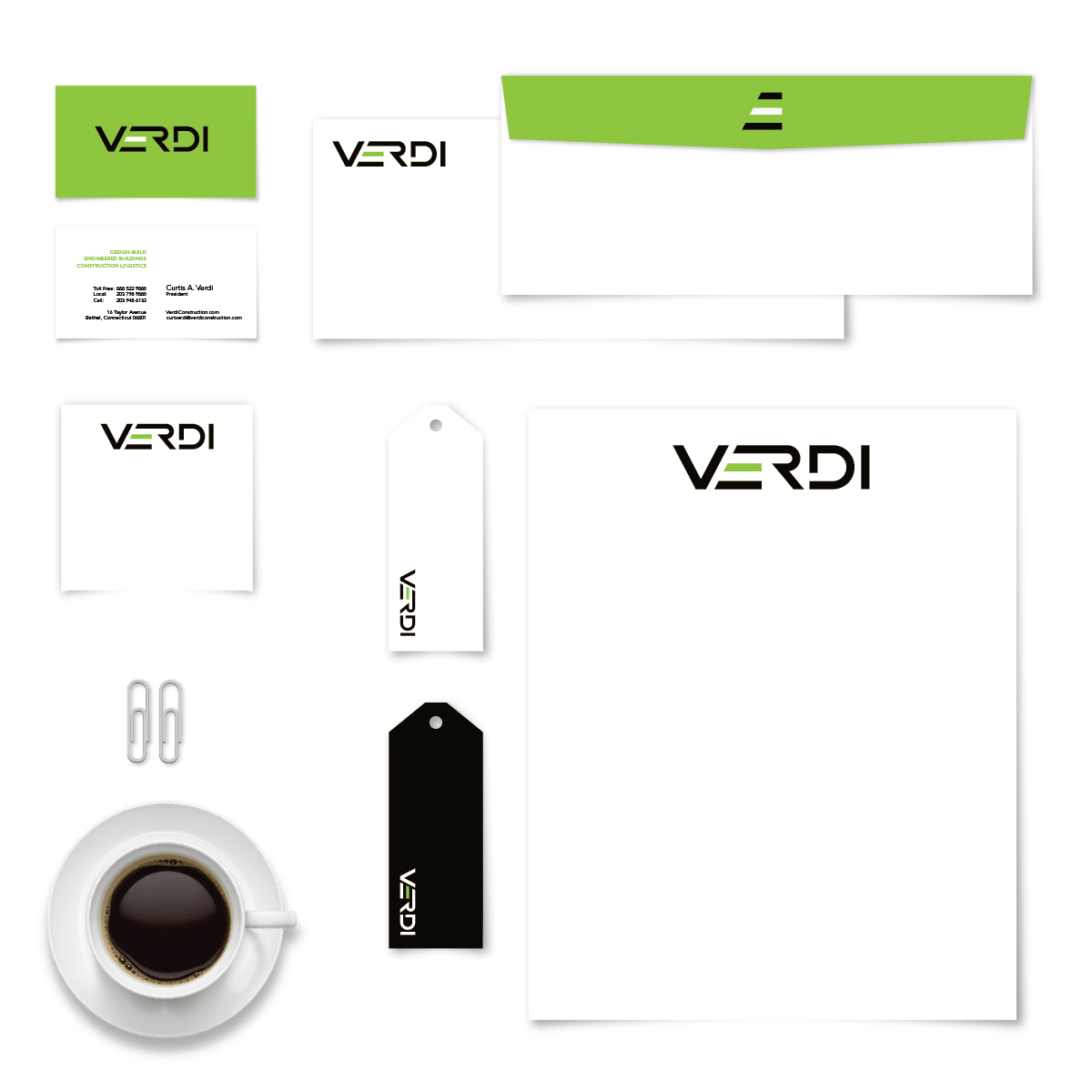 verdi-construction-logo stationary design bethel ct