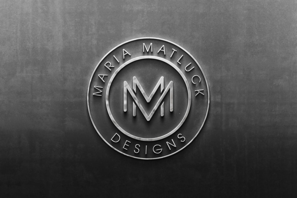 maria matluck custom cabinets logo mark